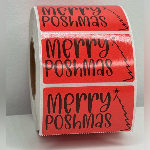 MERRY POSHMAS/THANK YOU STICKERS/CHRISTMAS STICKERS/SMALL BUSINESS/CHRISTMAS - Picture 15 of 15